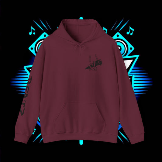 Beatz Dropping Low Hoodie, Black Design Version