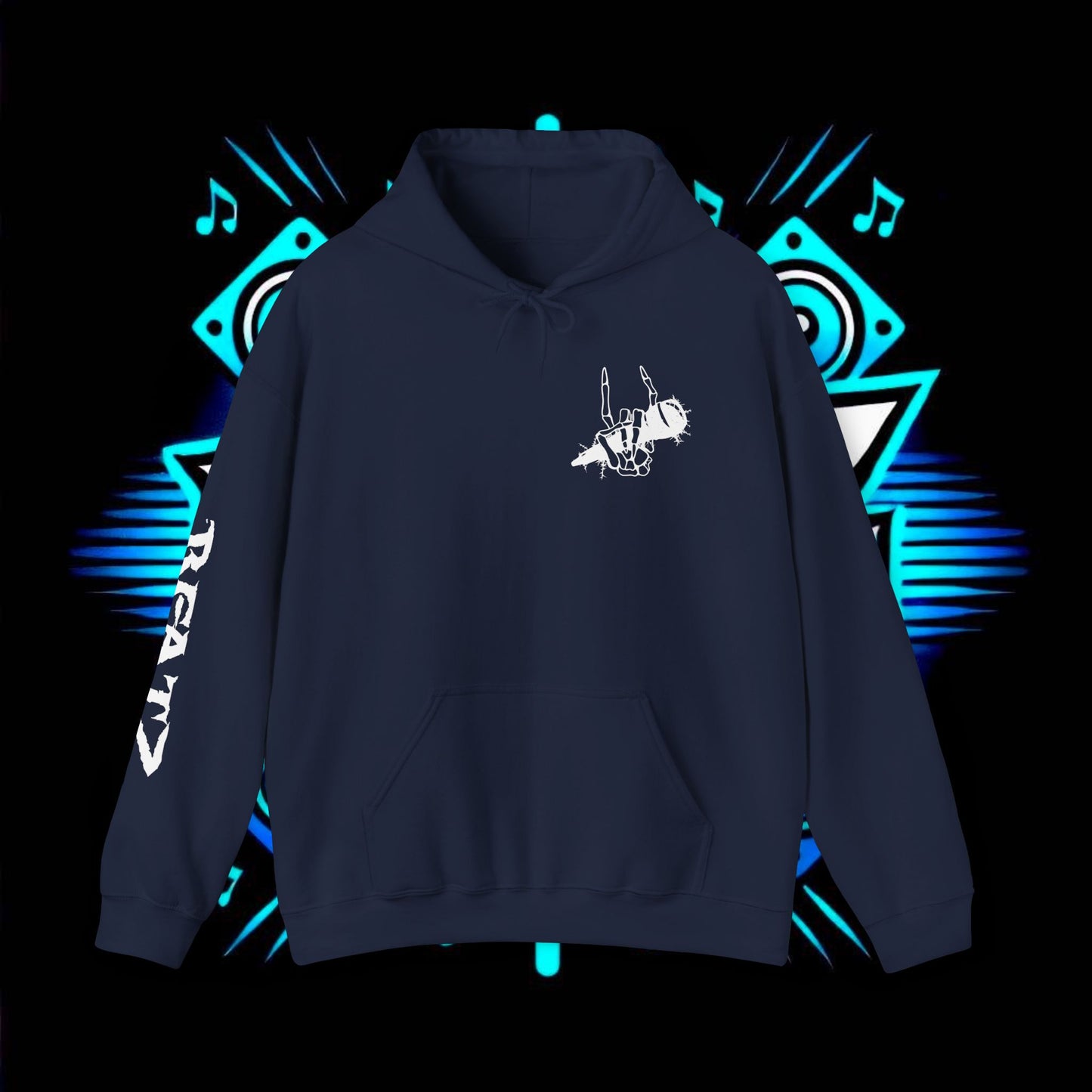 Beatz Dropping Low Hoodie, White Design Version