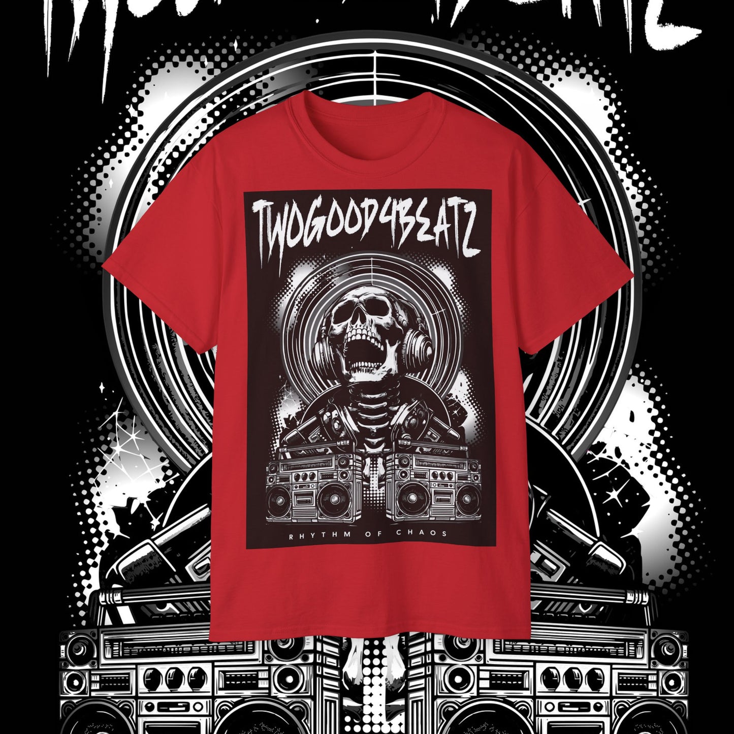 Rythm Of Chaos T-Shirt, Black & White Edition