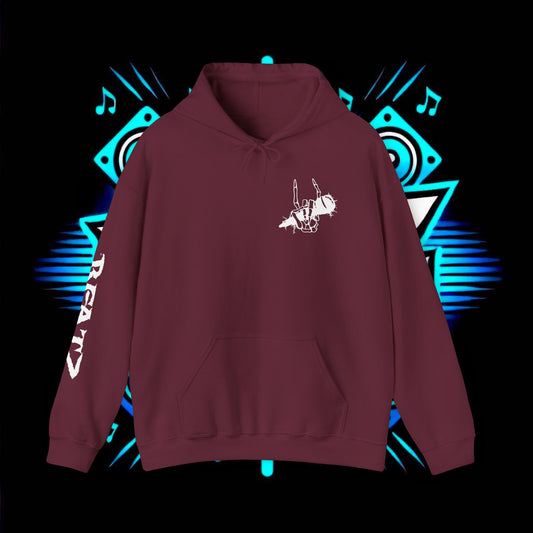 Beatz Dropping Low Hoodie, White Design Version