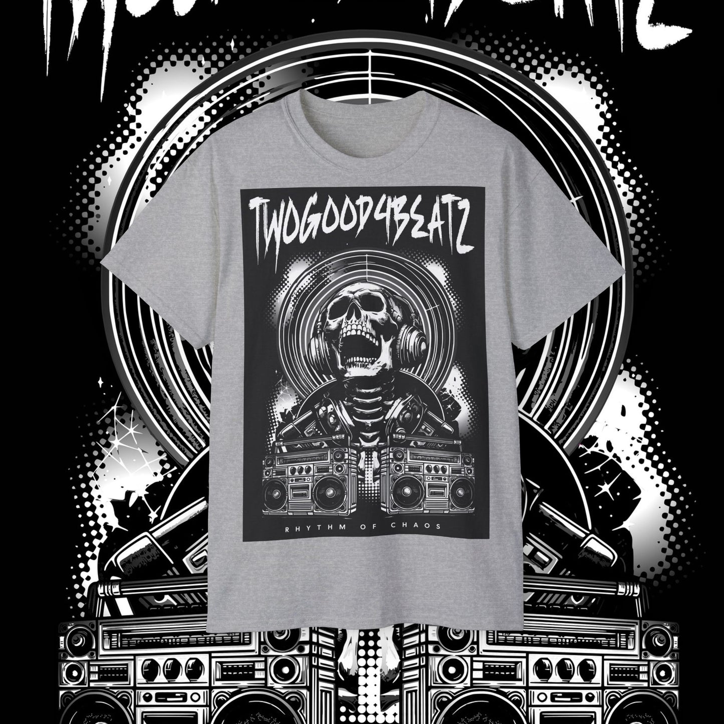 Rythm Of Chaos T-Shirt, Black & White Edition