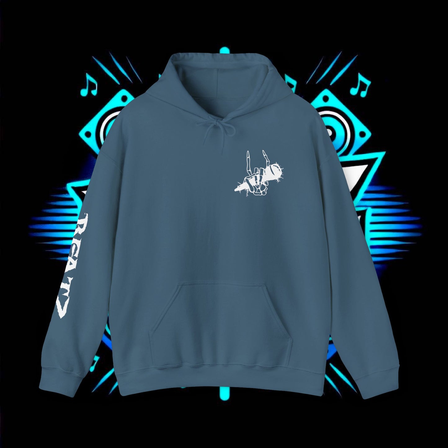 Beatz Dropping Low Hoodie, White Design Version