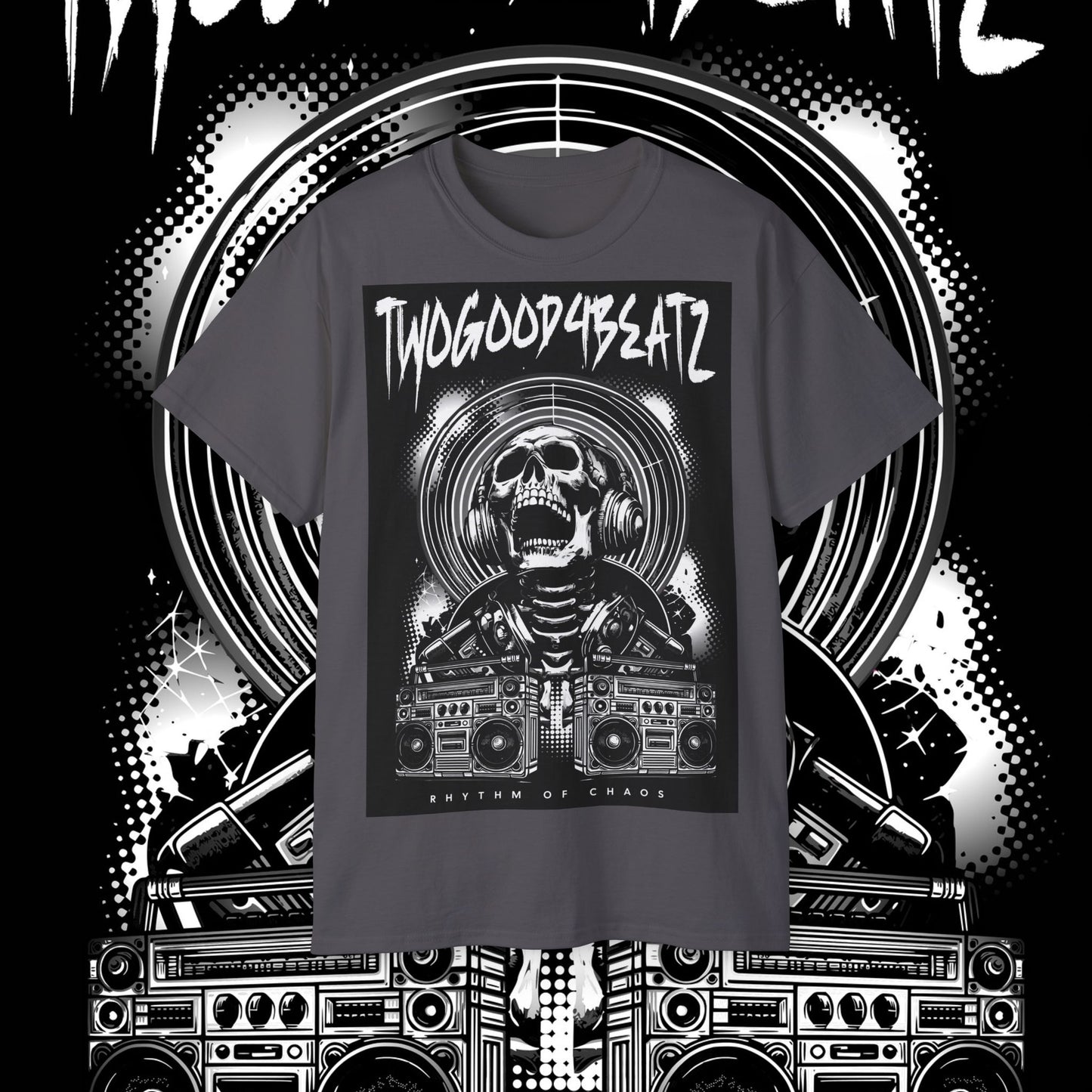 Rythm Of Chaos T-Shirt, Black & White Edition