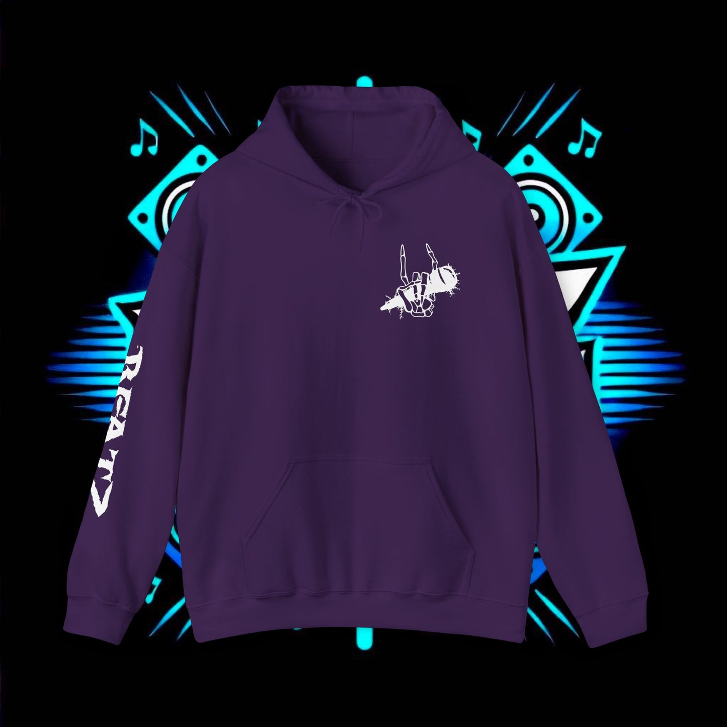 Beatz Dropping Low Hoodie, White Design Version