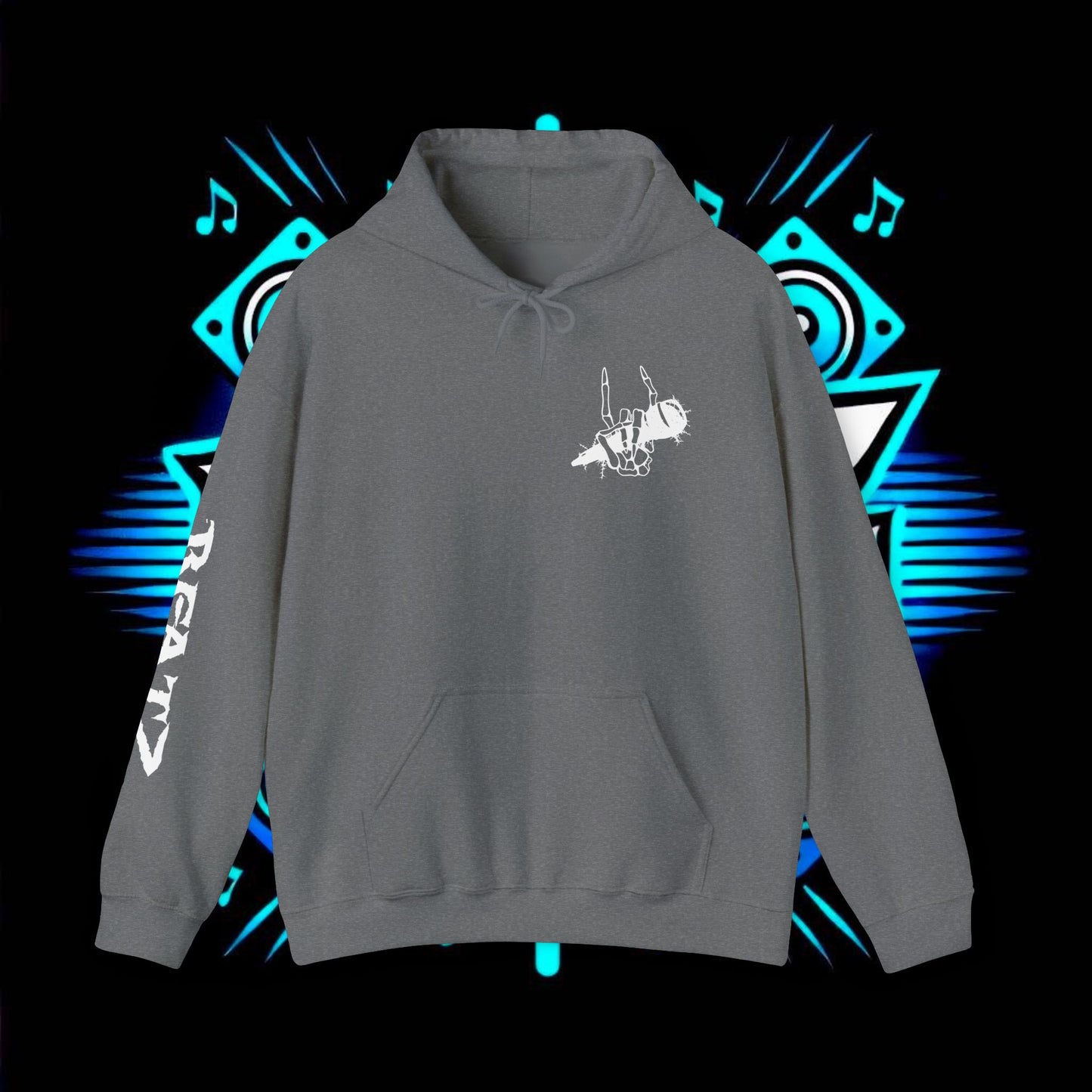Beatz Dropping Low Hoodie, White Design Version