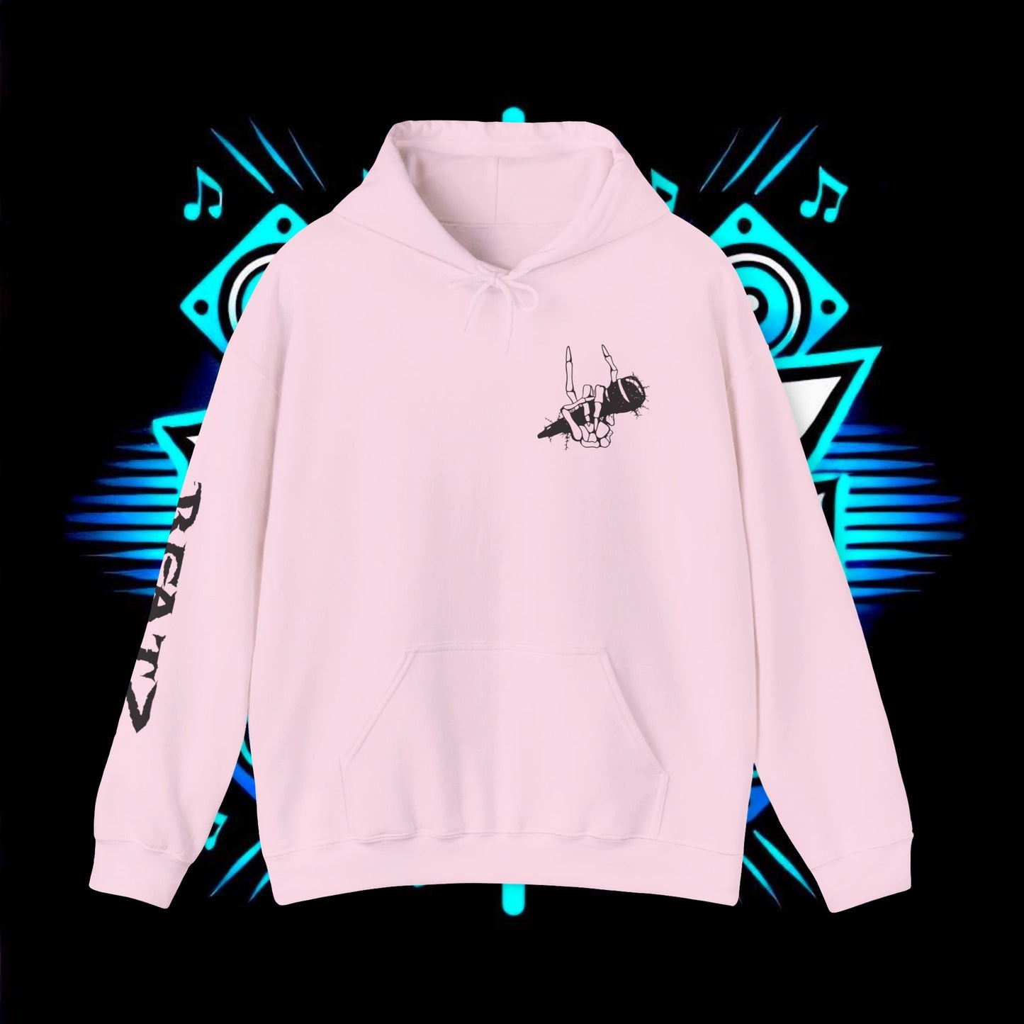 Beatz Dropping Low Hoodie, Black Design Version