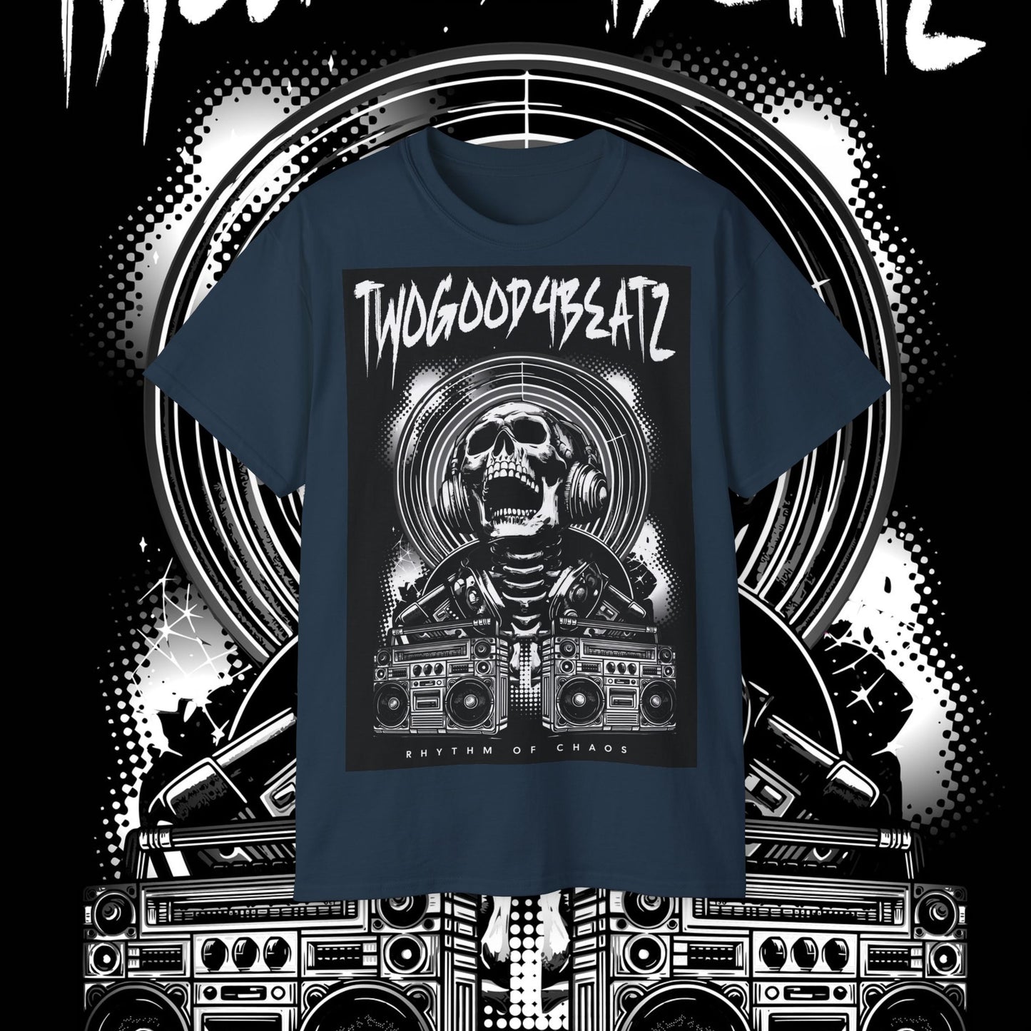 Rythm Of Chaos T-Shirt, Black & White Edition