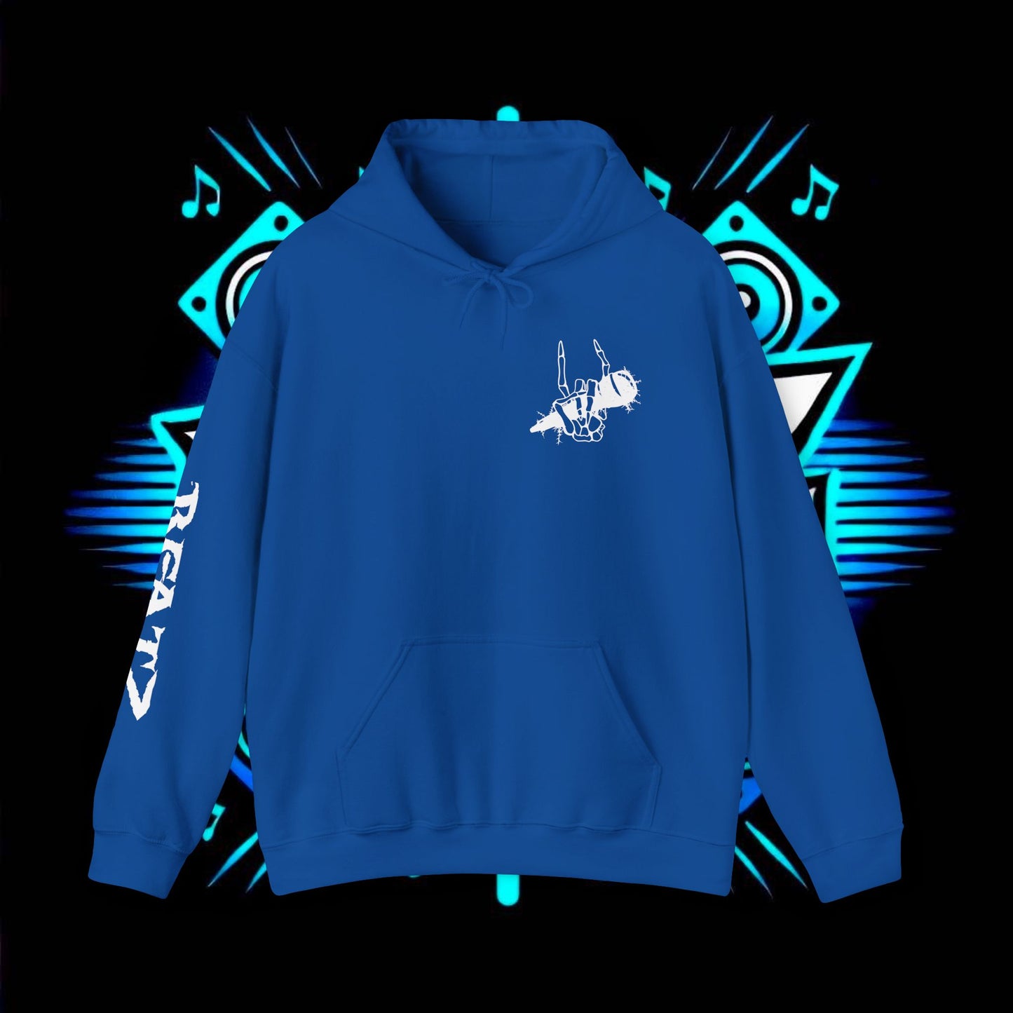 Beatz Dropping Low Hoodie, White Design Version