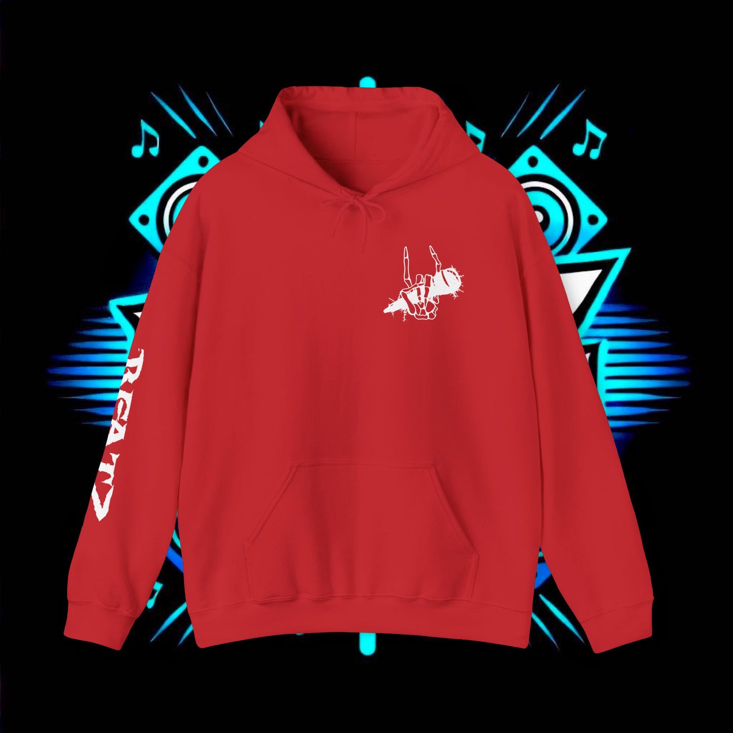 Beatz Dropping Low Hoodie, White Design Version